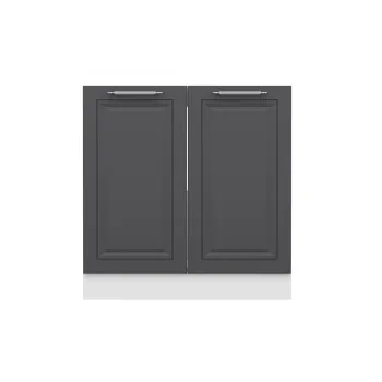 Dulap pentru bucatarie, Hanah Home, Minar, 90x87x58 cm, Alb / Antracit d83b imagine