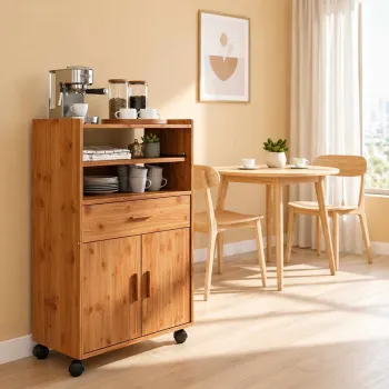 Dulap pentru bucatarie, Hanah Home, Vario, 59x92x40 cm, PAL, Maro 54b9 imagine