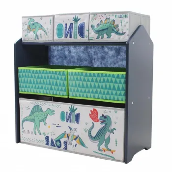 Dulap pentru depozitare jucarii Dino, U-grow, 63x30x60 cm, MDF, multicolor 14de imagine