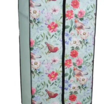 Dulap pentru haine Birds and Flower, 75x45x160 cm, metal, multicolor 0e5a imagine