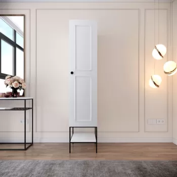 Dulap pentru haine, Comforty, Martin 1, 42x200x50 cm, Alb 59f1 imagine