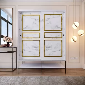 Dulap pentru haine, Comforty, Martin, 150 x 200 x 57 cm, pal melaminat, multicolor 8331 imagine