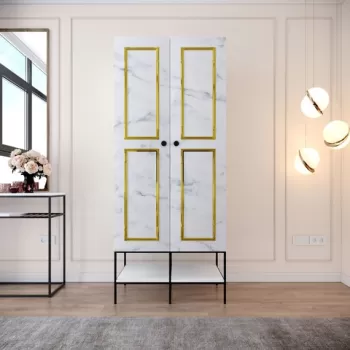 Dulap pentru haine, Comforty, Martin 2, 84 x 200 x 50 cm, pal melaminat, multicolor 56ae imagine