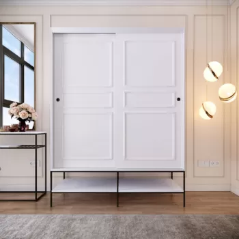 Dulap pentru haine, Comforty, Martin S?rg?l? 150, 150x200x57 cm, Alb 9521 imagine