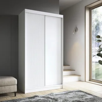 Dulap pentru haine ELTAP, Biancco II, 120x60x220 cm, MDF, alb abc8 imagine
