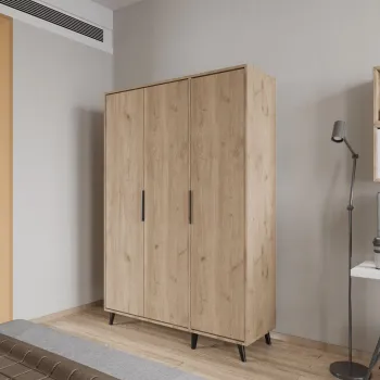 Dulap pentru haine, Hanah Home, Aden 120, 120x192x45 cm, Stejar fb09 imagine