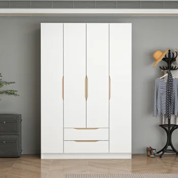 Dulap pentru haine, Hanah Home, Alin, 140x210x52 cm, Alb / Stejar 8fbe imagine