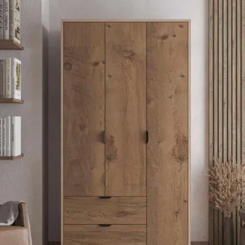 Dulap pentru haine, Hanah Home, Arden 3, 97x182x44 cm, Pinul Atlasului ef9c imagine