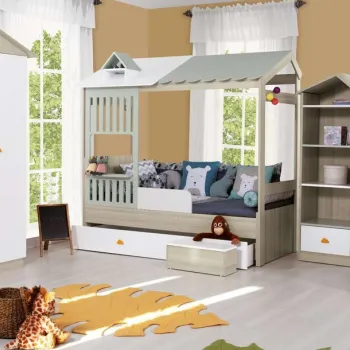 Dulap pentru haine, Hanah Home, Ayder New, 130x204x57 cm, PAL, Verde 8e88 imagine