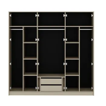 Dulap pentru haine, Hanah Home, Lorin, 214x210x52 cm, Beirut 6b04 imagine