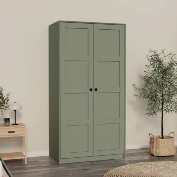 Dulap pentru haine, Hanah Home, Lucas 1600-239, 94x190x60 cm, Verde 6c96 imagine