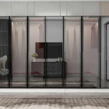 Dulap pentru haine, Hanah Home, Nisa, 315x210x52 cm, Alb 44fd imagine
