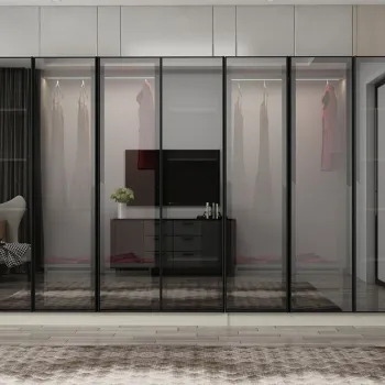 Dulap pentru haine, Hanah Home, Nisa, 315x210x52 cm, Gresie 6e3a imagine