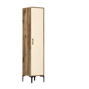 Dulap pentru haine, Hommy Craft, Kumsal S, 40x47.5x201.4 cm, PAL, Maro/Crem f661 imagine