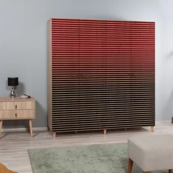 Dulap pentru haine Imaj 221, Vella, 180x52x192 cm, multicolor 01ab imagine
