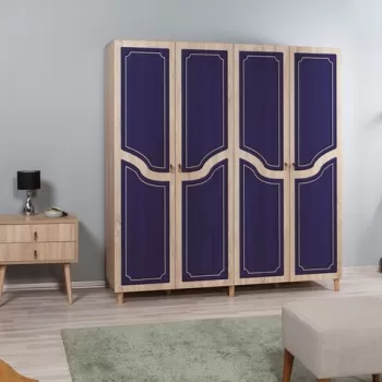 Dulap pentru haine Imaj 620, Vella, 180x52x192 cm, multicolor 7fd8 imagine