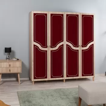 Dulap pentru haine Imaj 621, Vella, 180x52x192 cm, multicolor 226e imagine