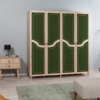 Dulap pentru haine Imaj 623, Vella, 180x52x192 cm, multicolor eafe imagine