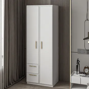 Dulap pentru haine, Inarch, Vespera 2, Alb 3a42 imagine