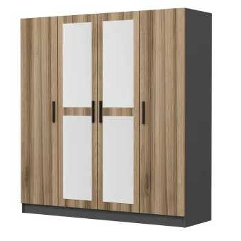 Dulap pentru haine, Minerva, Kale, 180x190x52 cm, PAL, Iata-l 0bcd imagine