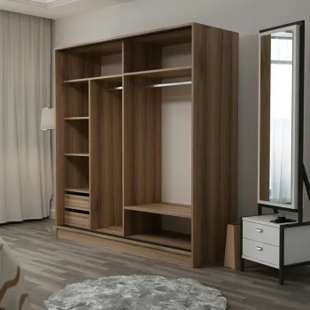 Dulap pentru haine, Minerva, Kale, 220x210x52 cm, PAL, Iata-l 6588 imagine