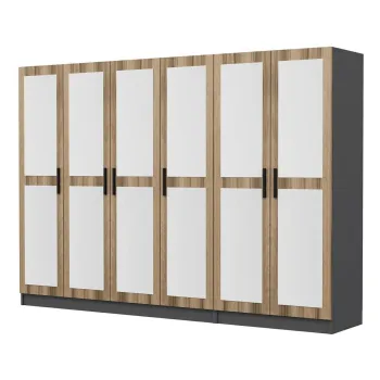 Dulap pentru haine, Minerva, Kale, 225x210x52 cm, PAL, Iata-l b9aa imagine