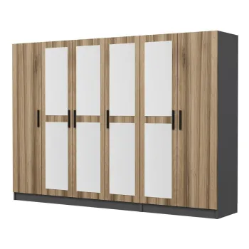 Dulap pentru haine, Minerva, Kale, 225x210x52 cm, PAL, Iata-l c012 imagine
