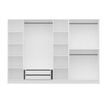Dulap pentru haine, Minerva, Kale, 225x210x52 cm, PAL, Maro 275e imagine