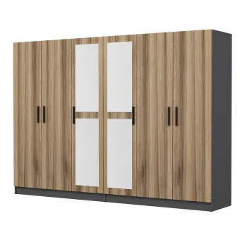 Dulap pentru haine, Minerva, Kale, 270x210x52 cm, PAL, Iata-l 940a imagine