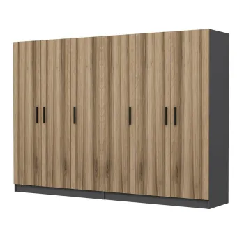 Dulap pentru haine, Minerva, Kale, 270x210x52 cm, PAL, Iata-l cadf imagine
