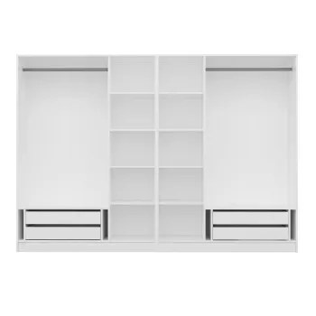 Dulap pentru haine, Minerva, Kale, 270x210x52 cm, PAL, Maro 9285 imagine
