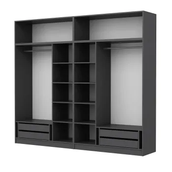 Dulap pentru haine, Minerva, Kale, 270x255x52 cm, PAL, Iata-l bb33 imagine