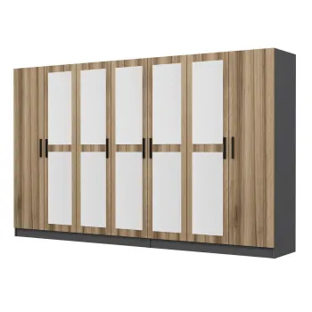 Dulap pentru haine, Minerva, Kale, 315x210x52 cm, PAL, Iata-l f3ef imagine