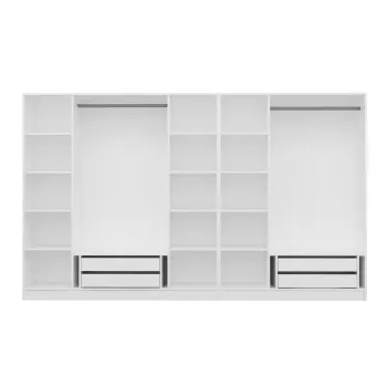 Dulap pentru haine, Minerva, Kale, 315x210x52 cm, PAL, Maro c8fe imagine