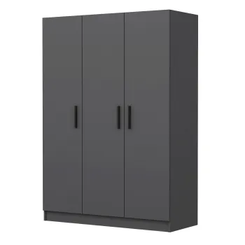 Dulap pentru haine, Minerva, Kale Anthracite, 135x190x52 cm, PAL, Antracit 76ec imagine