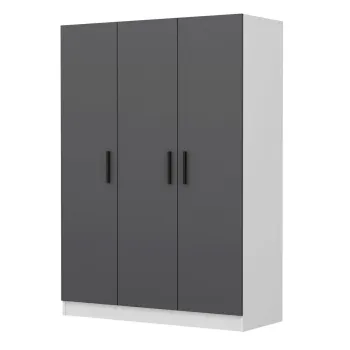 Dulap pentru haine, Minerva, Kale Anthracite, 135x210x52 cm, PAL, Antracit 452a imagine