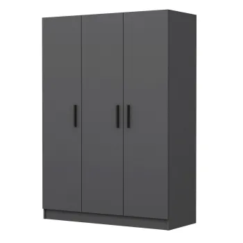Dulap pentru haine, Minerva, Kale Anthracite, 135x210x52 cm, PAL, Antracit 4ad3 imagine