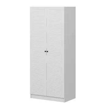 Dulap pentru haine, Minerva, Kale Membrane Blinds White, 90x210x52 cm, PAL, Alb f1b8 imagine