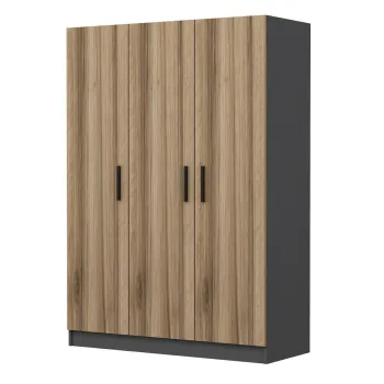 Dulap pentru haine, Minerva, Kale Oak, 135x190x52 cm, PAL, Stejar 69aa imagine