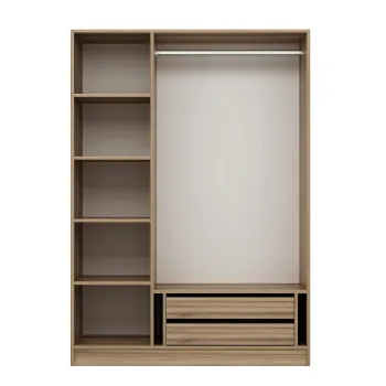 Dulap pentru haine, Minerva, Kale Oak, 135x210x52 cm, PAL, Stejar 1b08 imagine