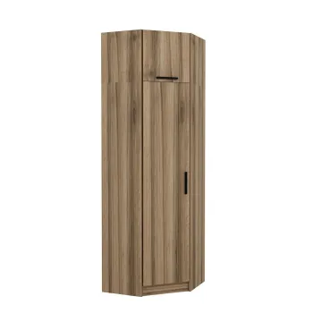Dulap pentru haine, Minerva, Kale Oak, 74x235x52 cm, PAL, Stejar 3e92 imagine