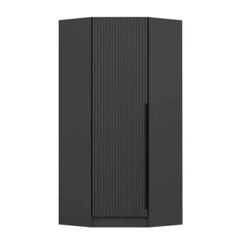 Dulap pentru haine, Minerva, Kale Plus 1 Anthracite, 74x210x52 cm, PAL, Antracit ced1 imagine