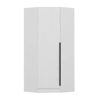 Dulap pentru haine, Minerva, Kale Plus 1 White, 74x210x52 cm, PAL, Alb de05 imagine