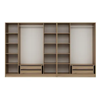 Dulap pentru haine, Minerva, Kale Plus, 315x210x52 cm, PAL, Stejar 1cfa imagine