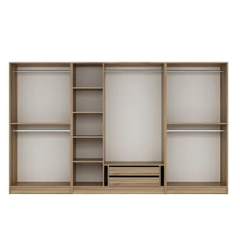 Dulap pentru haine, Minerva, Kale Plus, 315x210x52 cm, PAL, Stejar ec27 imagine