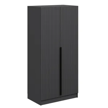 Dulap pentru haine, Minerva, Kale Plus Membrane Anthracite, 90x210x52 cm, PAL, Antracit b090 imagine