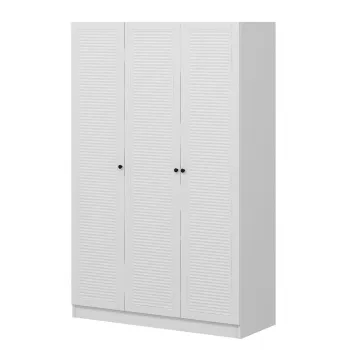 Dulap pentru haine, Minerva, Kale White, 135x210x52 cm, PAL, Alb 786f imagine