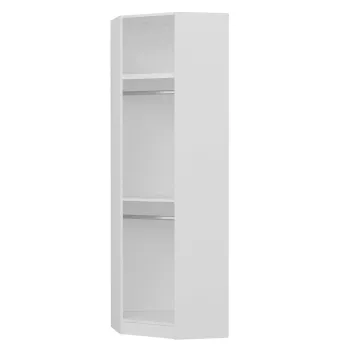 Dulap pentru haine, Minerva, Kale White, 74x235x52 cm, PAL, Alb 2b39 imagine