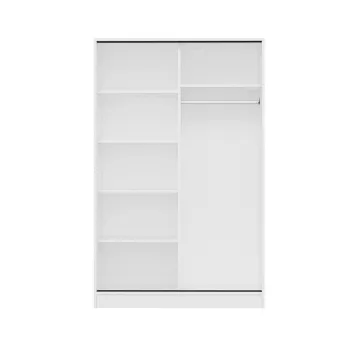 Dulap pentru haine, Minerva, Kale White Stone, 120x210x60 cm, PAL, Piatra Alba dd37 imagine