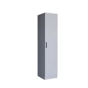 Dulap pentru haine, Miwood, Yaman 1 Door, 40x182x47 cm, PAL, Alb 041d imagine